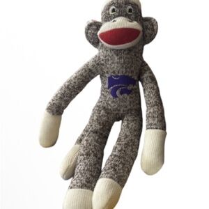 KANSAS STATE WILDCATS PLUSH SOCK MONKEY